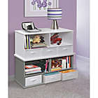 Alternate image 4 for Badger Basket 3-Basket Stackable Shelf Storage Cubby in Grey