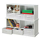 Alternate image 3 for Badger Basket 3-Basket Stackable Shelf Storage Cubby in White