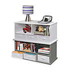 Alternate image 6 for Badger Basket 3-Basket Stackable Shelf Storage Cubby in White