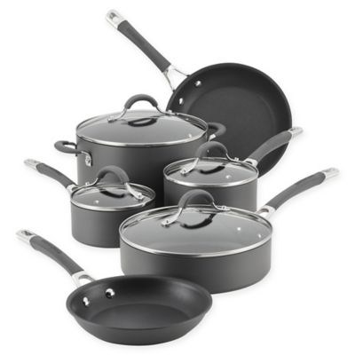 Circulon Radiance Nonstick Hard-Anodized 10-Piece Cookware Set in Grey