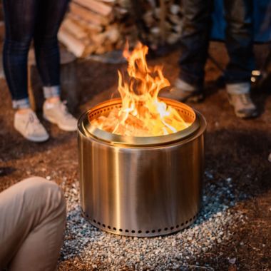 Solo Stove Bonfire Fire Pit in Silver. View a larger version of this product image.