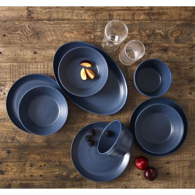 Bee &amp; Willow&trade; Milbrook Dinner Plate in Blue. View a larger version of this product image.