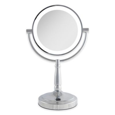 Zadro&trade; 10x/1x Cordless LED Lighted Vanity Mirror in Chrome