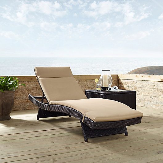Alternate image 1 for Norbourne Isle All-Weather Wicker Chaise Lounge with Cushions