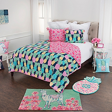 Simply Southern Pineapple Flower, Twin Pineapple Bedding Set