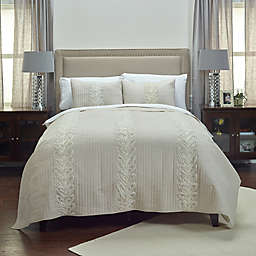 Rizzy Home Adela Twin XL Quilt in Ivory