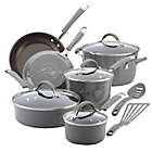 Alternate image 0 for Rachael Ray&trade; Cucina Nonstick 12-Piece Hard Enamel Cookware Set in Sea Salt Grey
