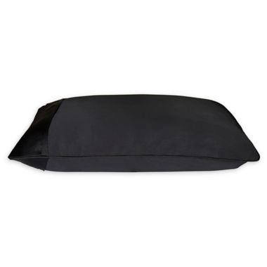 NIGHT&trade; TriSilk&trade; King Pillowcase in Black. View a larger version of this product image.