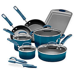 Rachael Ray™ Classic Brights Nonstick Hard Enamel 14-Piece Cookware Set in Marine Blue