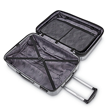 Samsonite&reg; Winfield 3 DLX 25-Inch Hardside Spinner Checked Luggage in Silver. View a larger version of this product image.