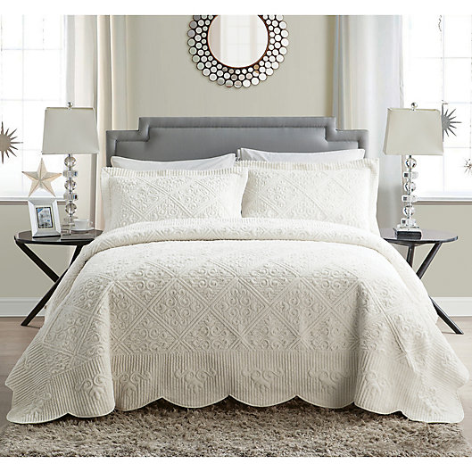 Alternate image 1 for VCNY Home Westland Quilted Plush Bedspread Set