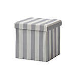 Alternate image 0 for Bee &amp; Willow&trade; Linen Upholstered Stripe Ottoman in Blue