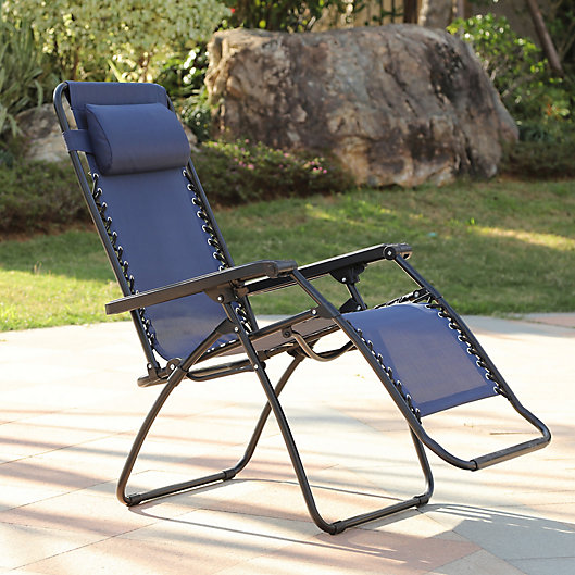 Zero Gravity Outdoor Recliner Chair, Black Zero Gravity Outdoor Relaxer Chairs
