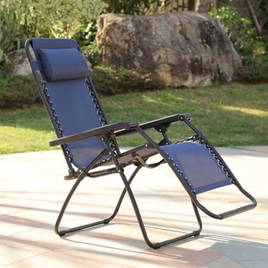 Indoor Outdoor Recliner, All-Weather PE Wicker Adjustable Reclining