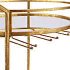 Alternate image 8 for Teague Round Metal Bar Cart in Gold
