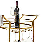 Alternate image 10 for Teague Round Metal Bar Cart in Gold