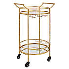 Alternate image 0 for Teague Round Metal Bar Cart in Gold