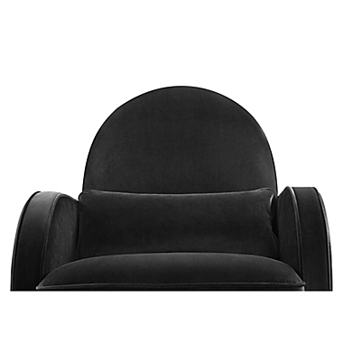 Nursery Works Compass Rocker in Black Velvet. View a larger version of this product image.