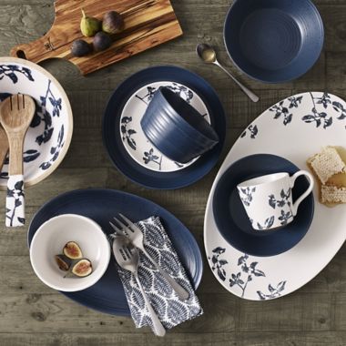 Bee &amp; Willow&trade; Milbrook 16-Piece Dinnerware Set in Blue. View a larger version of this product image.