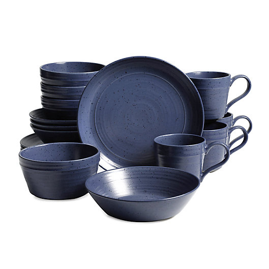 Alternate image 1 for Bee & Willow™ Home Milbrook 16-Piece Dinnerware Set in Blue