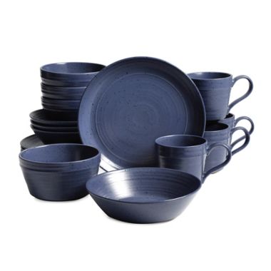 Bee &amp; Willow&trade; Milbrook 16-Piece Dinnerware Set in Blue. View a larger version of this product image.