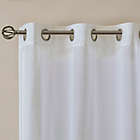 Alternate image 3 for Simply Essential&trade; Lora 84-Inch Grommet Sheer Window Curtain Panels in White (Set of 2)