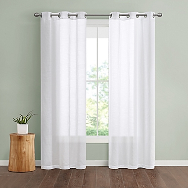 Simply Essential&trade; Lora Grommet Sheer Window Curtain Panels (Set of 2). View a larger version of this product image.
