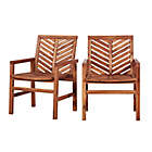 Alternate image 1 for Forest Gate Olive 5-Piece Outdoor Acacia Dining Set in Brown