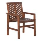 Alternate image 3 for Forest Gate Olive Acacia Wood Outdoor Chairs in Dark Brown (Set of 2)