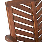 Alternate image 5 for Forest Gate Olive Acacia Wood Outdoor Chairs in Dark Brown (Set of 2)