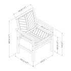 Alternate image 4 for Forest Gate Olive Acacia Wood Outdoor Chairs in Dark Brown (Set of 2)