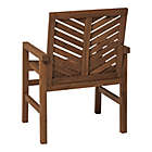 Alternate image 7 for Forest Gate Olive Acacia Wood Outdoor Chairs in Dark Brown (Set of 2)