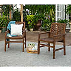 Alternate image 10 for Forest Gate Olive Acacia Wood Outdoor Chairs in Dark Brown (Set of 2)