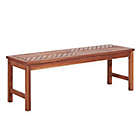 Alternate image 1 for Forest Gate Olive Acacia Wood Outdoor Bench in Brown