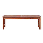 Alternate image 7 for Forest Gate Olive Acacia Wood Outdoor Bench in Brown