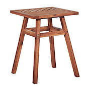 Forest Gate Olive Acacia Outdoor Side End Table