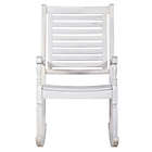 Alternate image 8 for Forest Gate Eagleton Acacia Outdoor Deep Seated Rocking Chair in White
