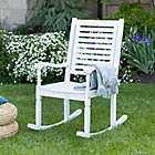 Alternate image 0 for Forest Gate Eagleton Acacia Outdoor Deep Seated Rocking Chair in White
