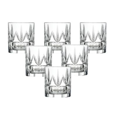 Lorren Home Trends Chic Double Old Fashioned Glasses (Set of 6) Bed