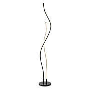 JONATHAN Y Cairo 63.75" LED Integrated Floor Lamp in Black