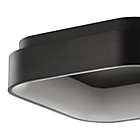Alternate image 8 for JONATHAN Y Rafael 17.7" Integrated LED  Metal Flush Mount Ceiling Light in Black