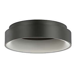 JONATHAN Y Ring 17.7" Integrated LED Metal Flush Mount Ceiling Light