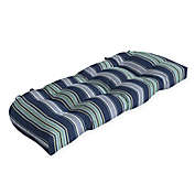 Arden Selections&trade; Striped Outdoor Wicker Settee Cushion