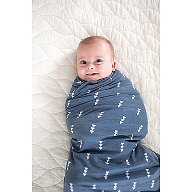 Copper Pearl&trade; North Arrows Swaddle Blanket in Blue. View a larger version of this product image.