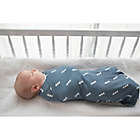 Alternate image 5 for Copper Pearl&trade; North Arrows Swaddle Blanket in Blue