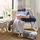 Alternate image 8 for UGG&reg; Devon 3-Piece Reversible Full/Queen Comforter Set in Charcoal