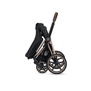 CYBEX Priam Stroller with Chrome/Black Frame and Premium Black Seat. View a larger version of this product image.