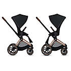 Alternate image 3 for CYBEX PRIAM Stroller with Matte Black Frame and Manhattan Grey Seat