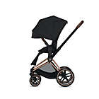 Alternate image 4 for CYBEX PRIAM Stroller with Matte Black Frame and Manhattan Grey Seat