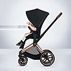 Alternate image 6 for CYBEX PRIAM Stroller with Matte Black Frame and Manhattan Grey Seat
